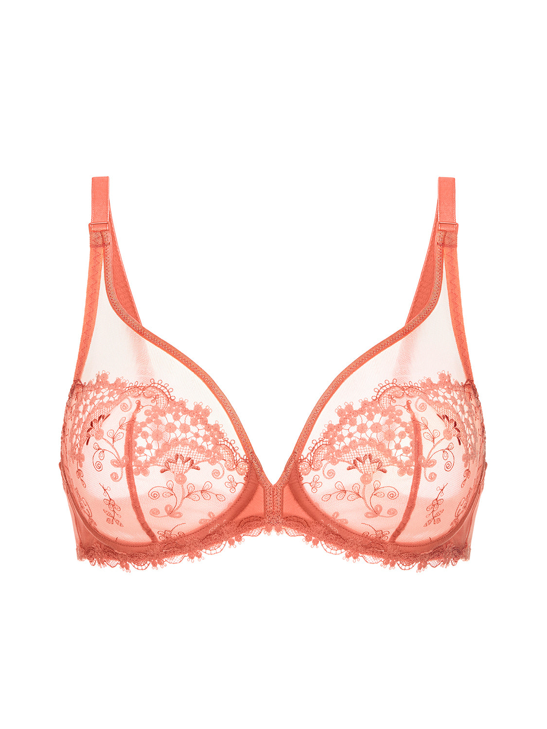 Soutien-gorge avec armatures décolleté plongeant - Rose Ginger