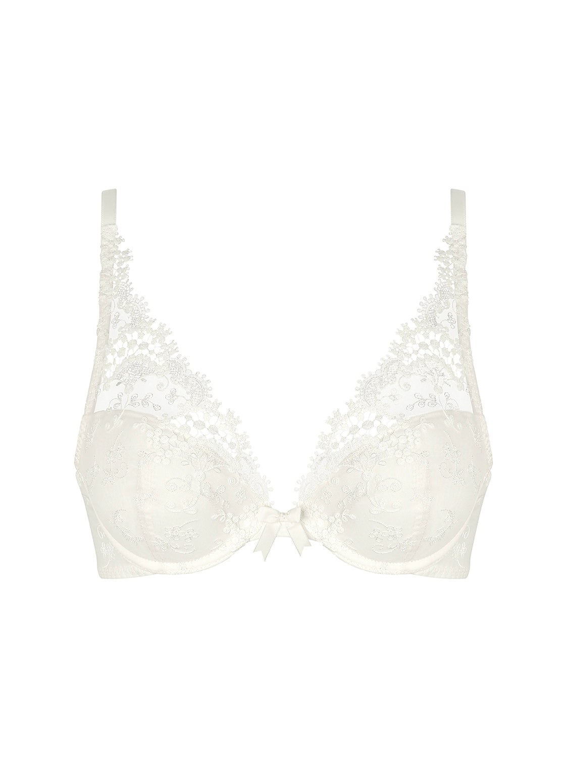 Soutien-gorge push-up décolleté plongeant - Naturel