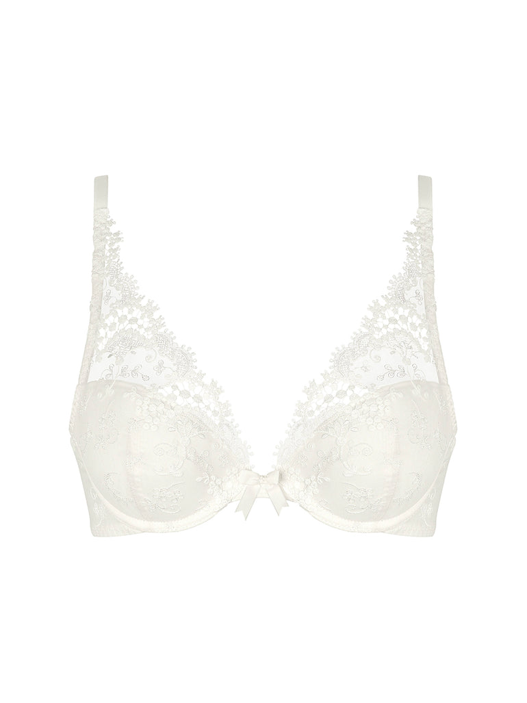 Soutien-gorge push-up décolleté plongeant - Naturel