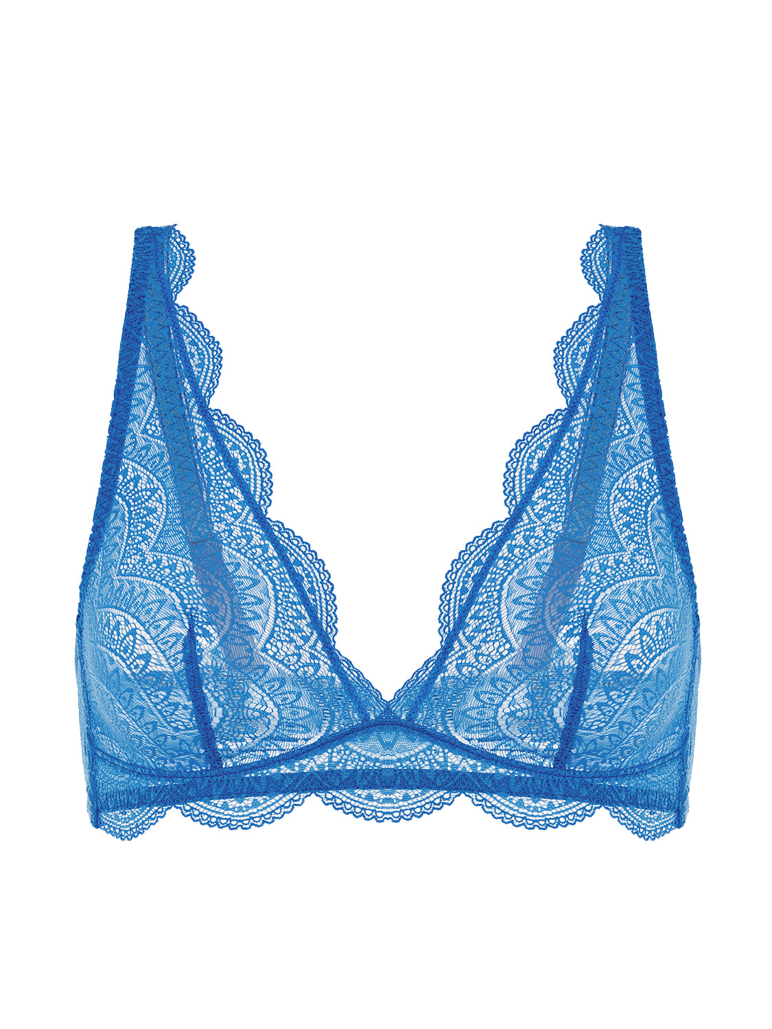 Soutien-gorge triangle sans-armatures - Bleu Myosotis