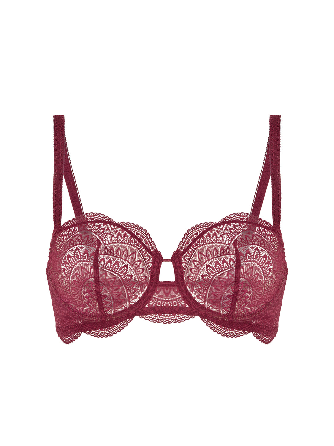 Soutien-gorge corbeille - Rouge Spinelle