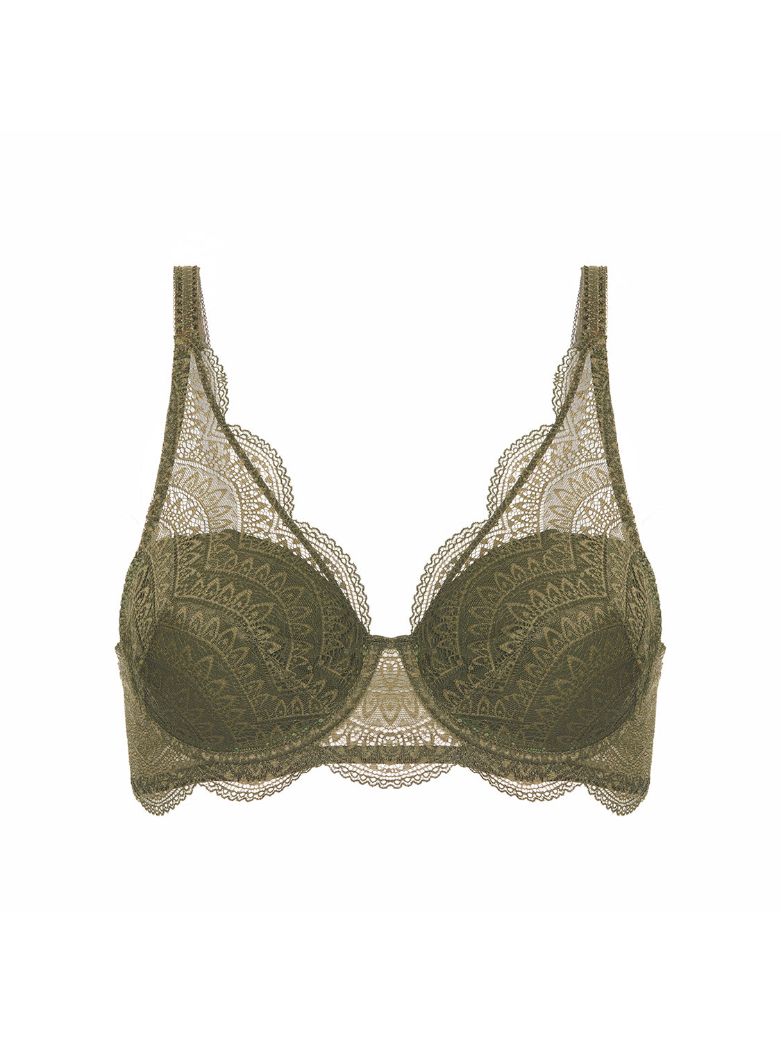 Soutien-gorge décolleté carré en spacer 3D - Vert Aventure