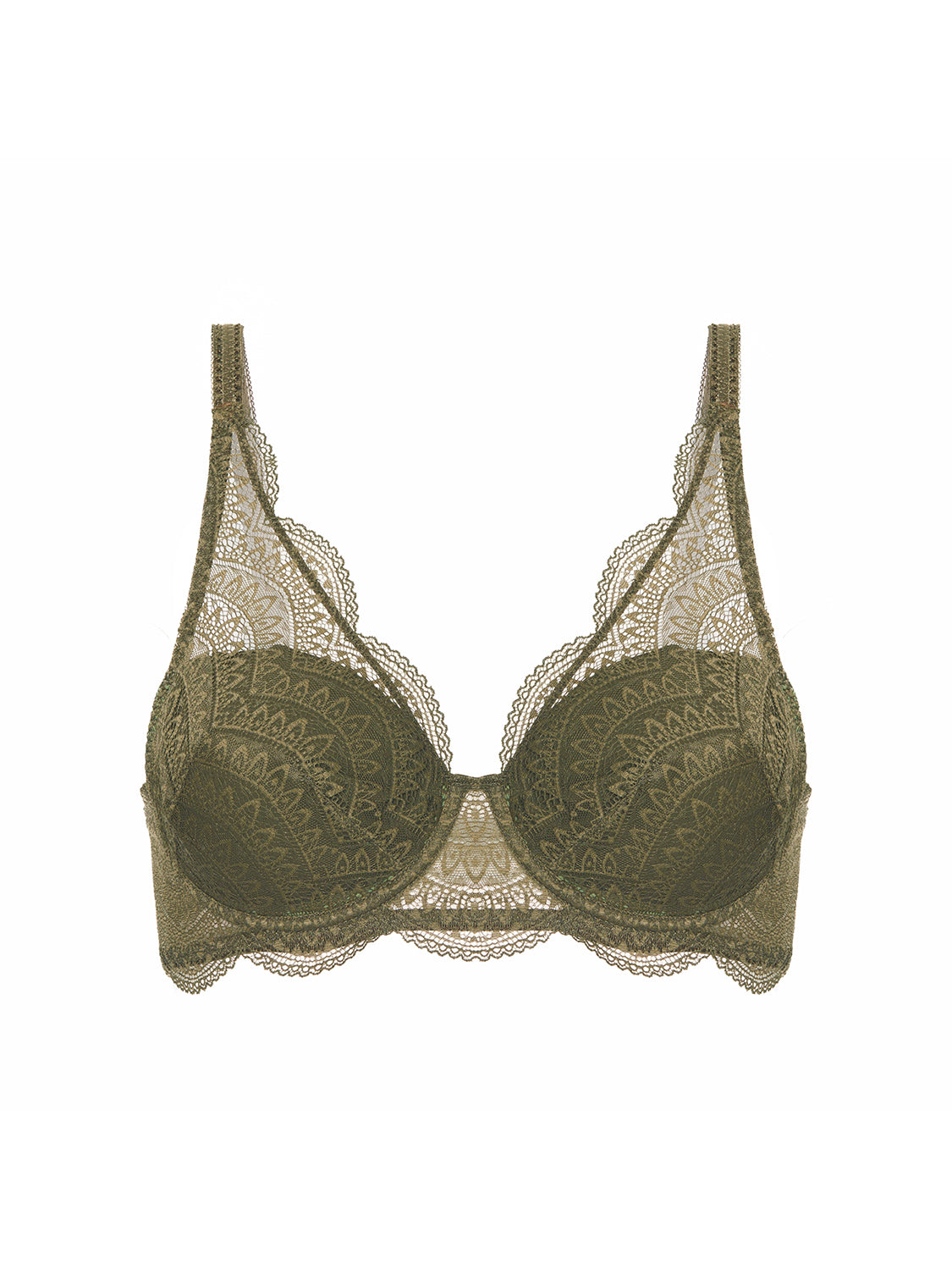 Soutien-gorge décolleté carré en spacer 3D - Vert Aventure