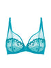 Soutien-gorge avec armature décolleté plongeant - Bleu Atoll