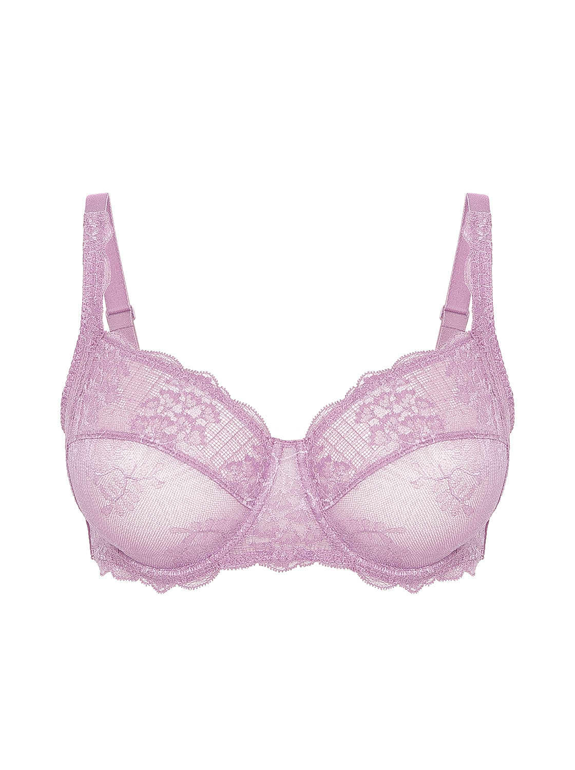 Soutien-gorge avec armature décolleté carré - Mauve Glamour