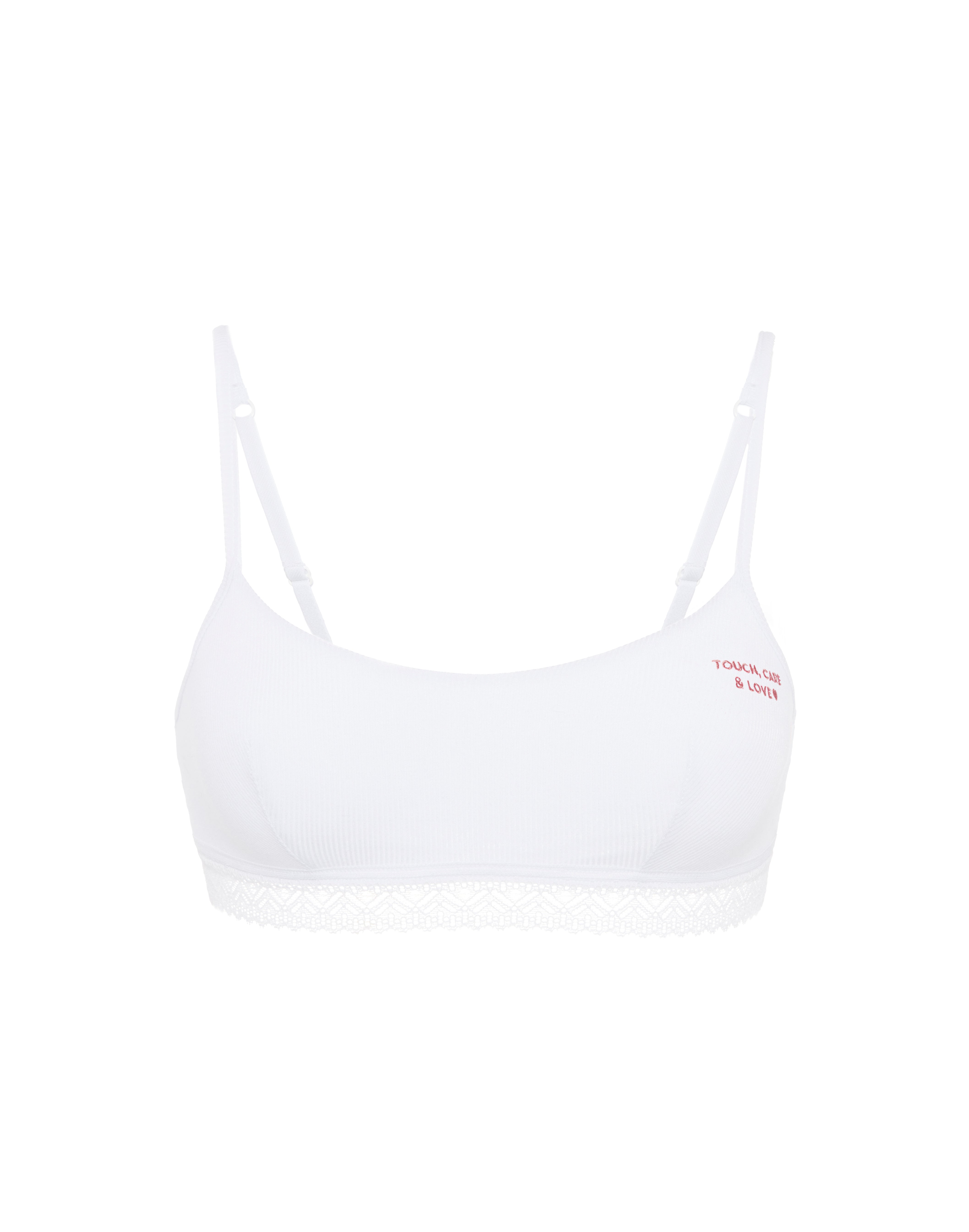Brassière Blanche - Édition limitée « CLUB TOUCH, CARE & LOVE »