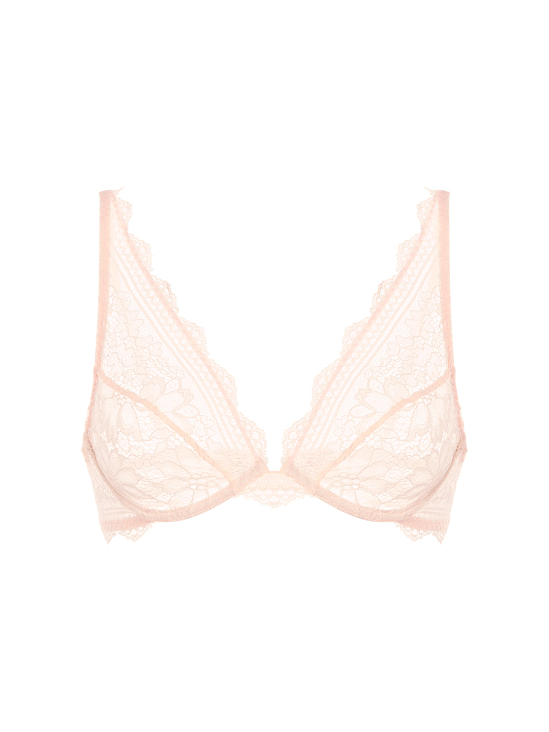 Soutien-gorge triangle avec armatures - Poudre Pétale