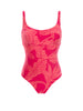 Maillot de bain 1 pièce de bain avec armatures - Imprimé Bright Rose