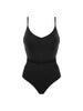 Maillot de bain 1 pièce bonnet mousse sans armature - Noir