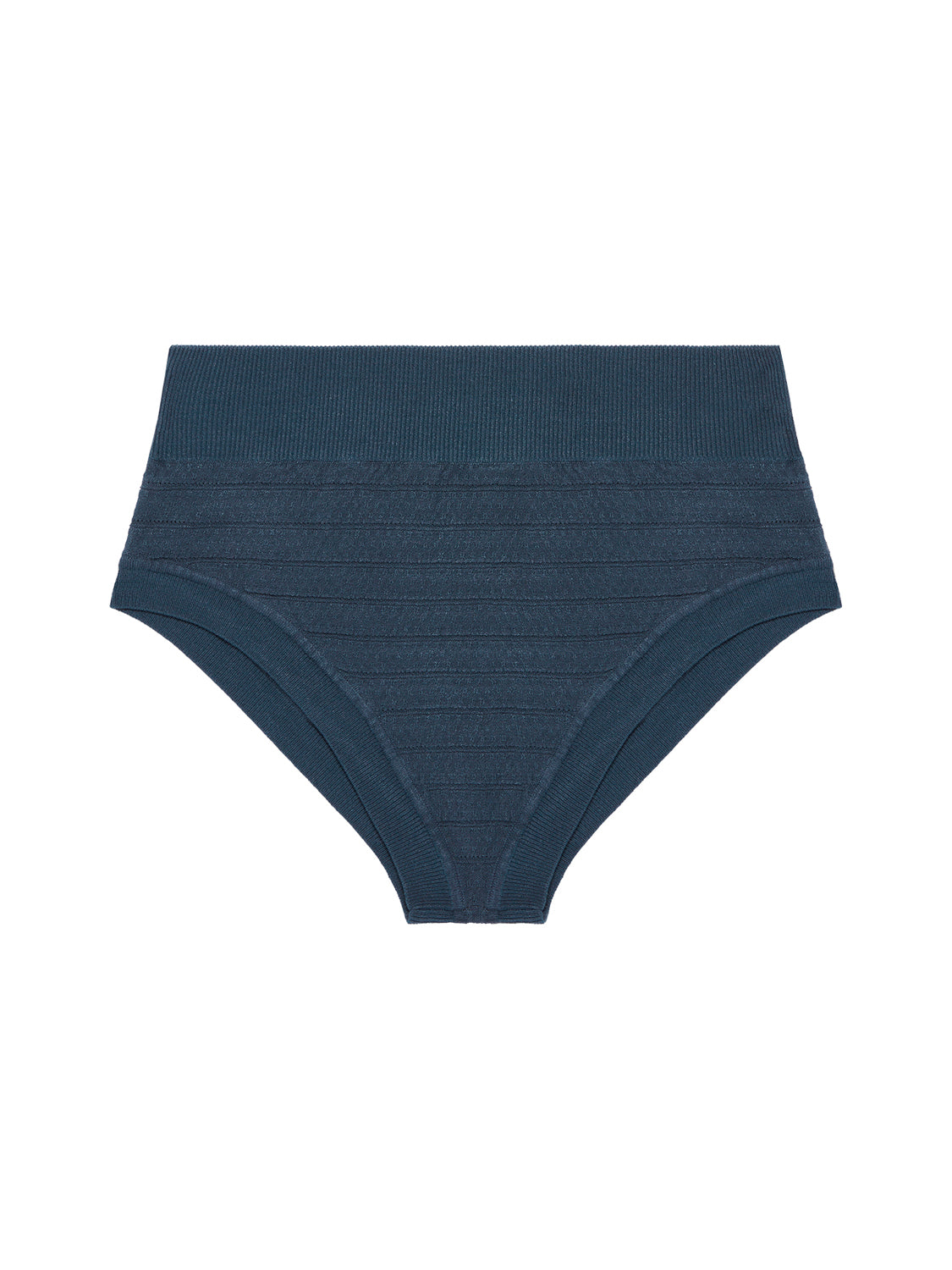 Culotte taille haute - Bleu pétrole