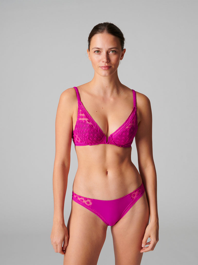 Soutien-gorge push-up triangle - Bougainvillier