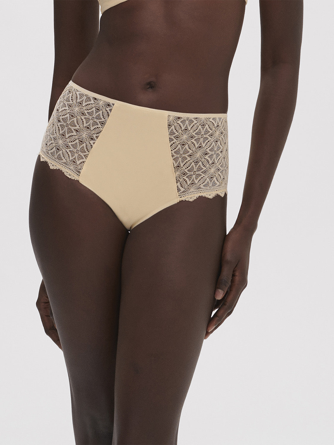 Culotte Contrôle SIMONE PÉRÈLE Délice - Taille 2 - Vert D'eau - Dentelle - Neuf