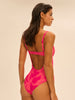 Maillot de bain 1 pièce de bain avec armatures - Imprimé Bright Rose