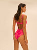 Maillot de bain 1 pièce de bain avec armatures - Imprimé Bright Rose