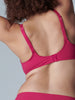 Soutien-gorge emboitant décolleté plongeant - Cranberry