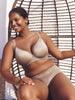 Soutien-gorge spacer décolleté plongeant - Grège