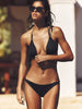 Haut de maillot de bain triangle sans armature - Noir