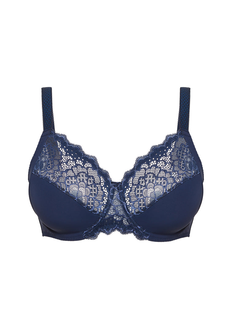 Soutien-gorge avec armature emboitant - Encre