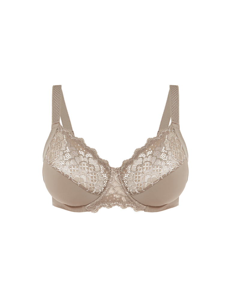 Soutien-gorge avec armature emboitant - Grège