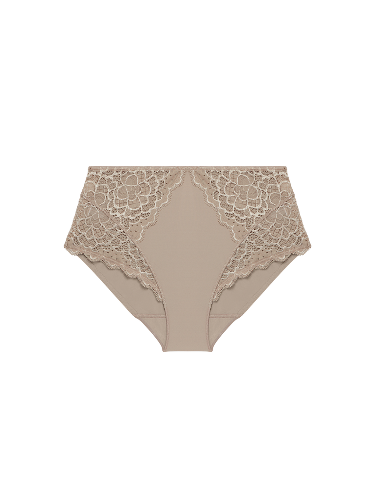 Culotte taille haute - Grège