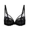 Soutien-gorge avec armature décolleté plongeant - Noir