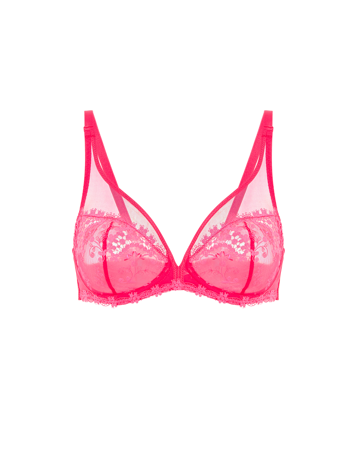 Soutien-gorge avec armature décolleté plongeant - Rose Fabuleux