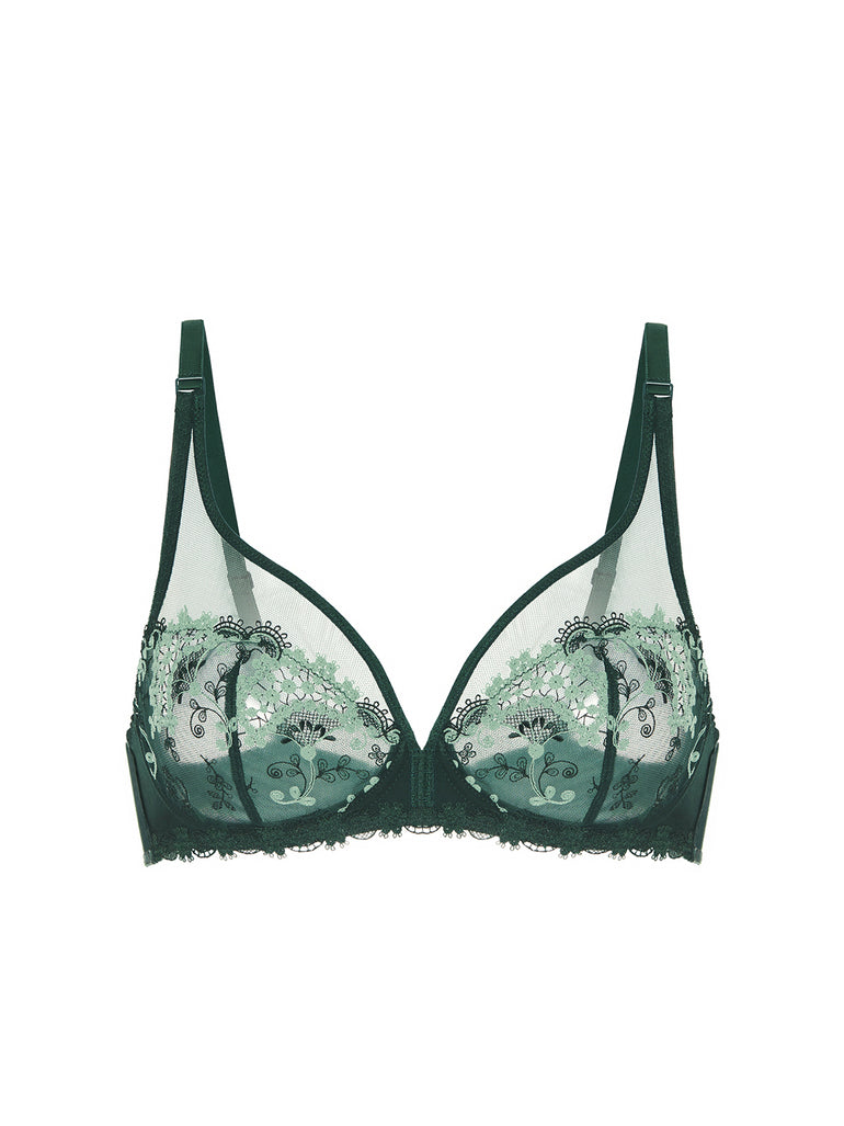 Soutien-gorge avec armatures décolleté plongeant - Vert Kolsaï