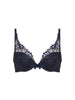 Soutien-gorge push-up décolleté plongeant - Saphir