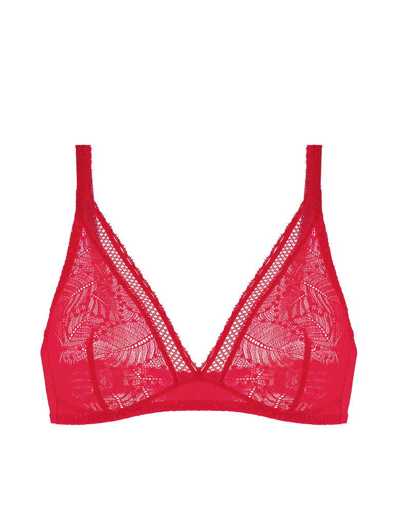 Soutien-gorge sans-armatures structuré - Rubis/rose
