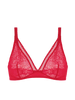 Soutien-gorge sans-armatures structuré - Rubis/rose