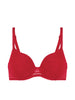 Soutien-gorge spacer décolleté plongeant - Rubis/rose