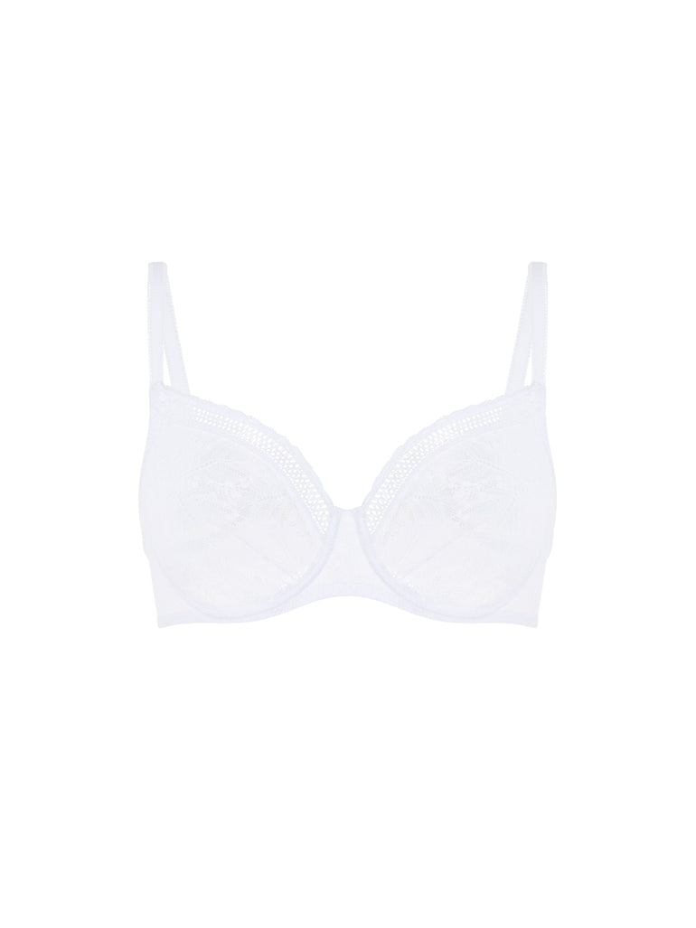 Soutien-gorge avec armatures moulé décolleté plongeant - Blanc