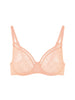 Soutien-gorge avec armatures moulé décolleté plongeant - Sable rosé