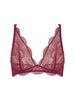 Soutien-gorge triangle sans-armatures - Rouge Spinelle