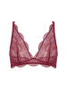 Soutien-gorge triangle sans-armatures - Rouge Spinelle