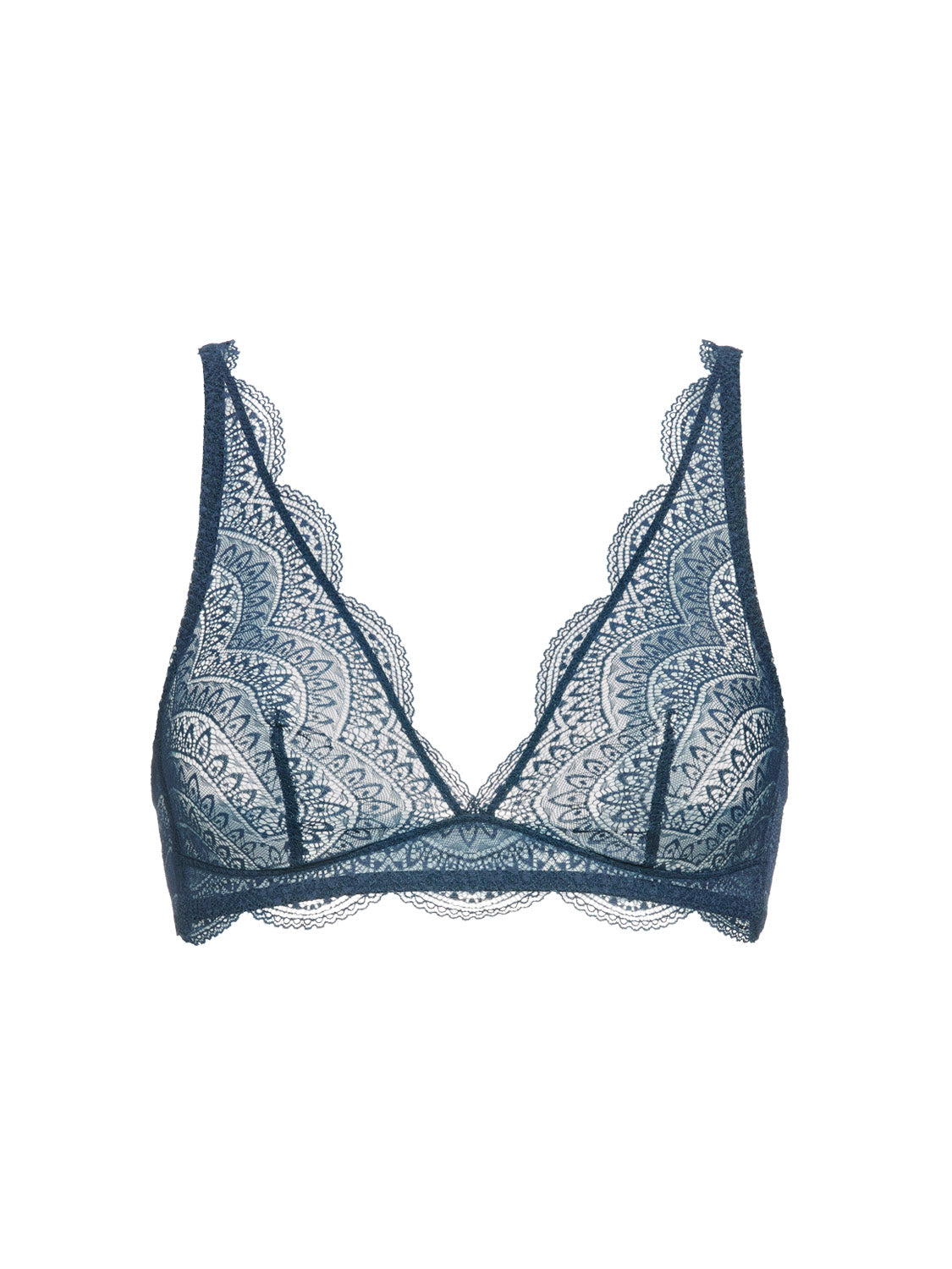 Soutien-gorge triangle sans-armatures - Bleu Prestige
