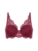 Soutien-gorge décolleté carré en spacer 3D - Rouge Spinelle