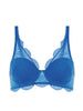 Soutien-gorge décolleté carré en spacer 3D - Bleu Myosotis