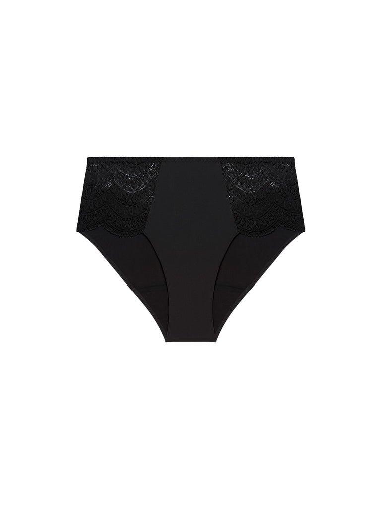 Culotte menstruelle Karma flux moyen - Noir
