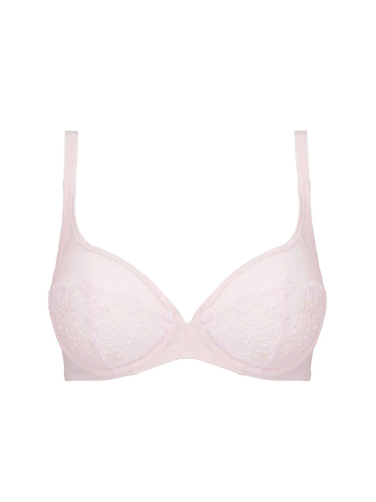 Soutien-gorge avec armatures décolleté plongeant - Poudre