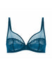 Soutien-gorge avec armatures décolleté plongeant - Bleu Prestige