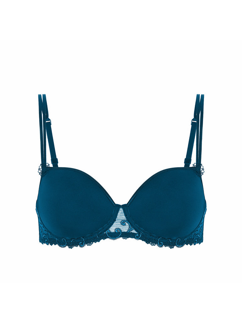 Soutien-gorge décolleté carré en spacer 3D - Bleu Prestige