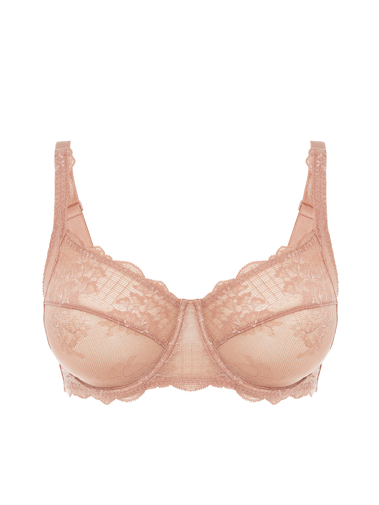 Soutien-gorge avec armature décolleté carré - Peau