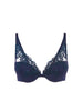 Soutien-gorge push-up décolleté plongeant - Saphir