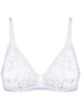 Soutien-gorge triangle emboitant décolleté plongeant - Blanc