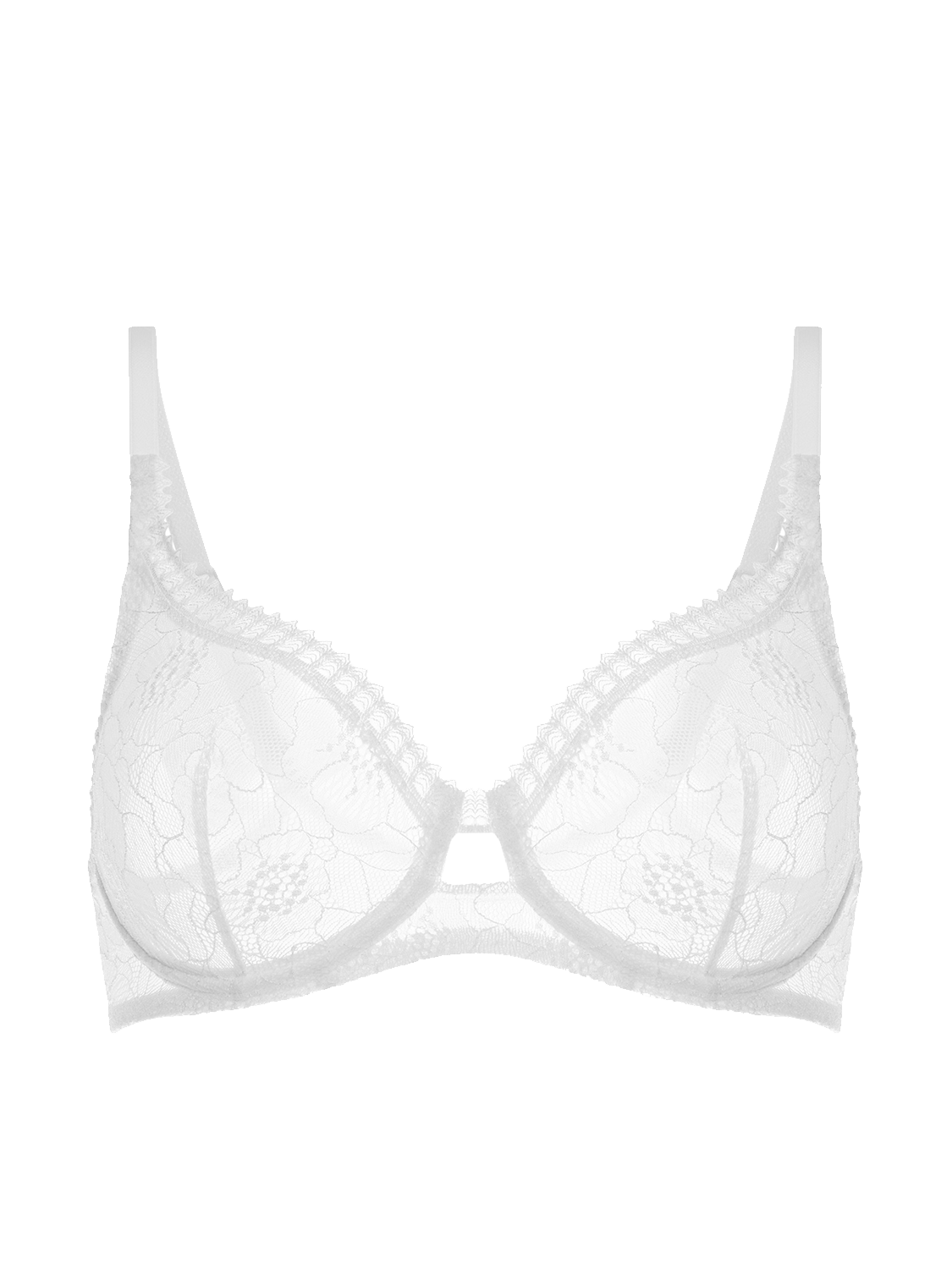 Soutien-gorge avec armature décolleté plongeant - Blanc