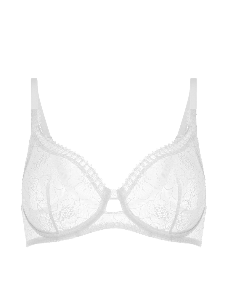 Soutien-gorge avec armature décolleté plongeant - Blanc