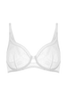 Soutien-gorge avec armature décolleté plongeant - Blanc