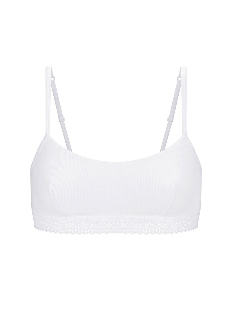 Soutien-gorge triangle sans-armatures - Blanc