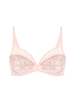 Soutien-gorge avec armature décolleté plongeant - Poudre pétale